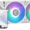 MSI MAG CoreLiquid Υδρόψυξη Επεξεργαστή Διπλού Ανεμιστήρα 120mm για Socket AM4/AM5/1700/1200/115x με ARGB Φωτισμό Λευκή