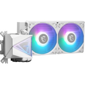 MSI MAG CoreLiquid Υδρόψυξη Επεξεργαστή Διπλού Ανεμιστήρα 120mm για Socket AM4/AM5/1700/1200/115x με ARGB Φωτισμό Λευκή