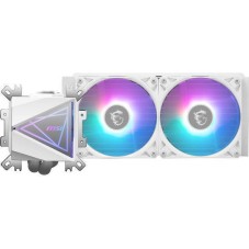MSI MAG CoreLiquid Υδρόψυξη Επεξεργαστή Διπλού Ανεμιστήρα 120mm για Socket AM4/AM5/1700/1200/115x με ARGB Φωτισμό Λευκή