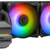 MSI Mag Coreliquid M240 Υδρόψυξη Επεξεργαστή Διπλού Ανεμιστήρα 120mm για Socket AM4/AM5/1700/1200/115x με RGB Φωτισμό