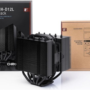 Noctua NH-D12L Chromax.Black Ψύκτρα Επεξεργαστή για Socket AM4/AM5/1200/115x/1700