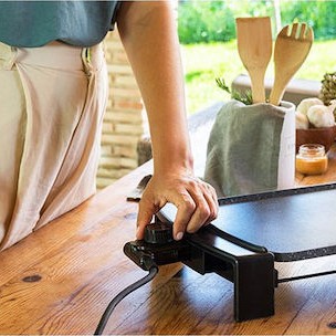 Cecotec Rockwater Teppanyaki Πλάκα Ψησίματος με Ρυθμιζόμενο Θερμοστάτη 2600W 45x25εκ.