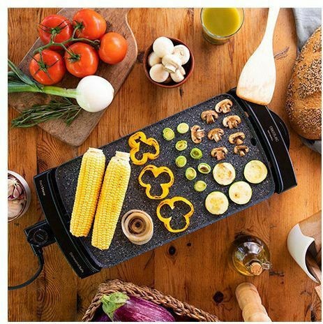 Cecotec Rockwater Teppanyaki Πλάκα Ψησίματος με Ρυθμιζόμενο Θερμοστάτη 2600W 45x25εκ.