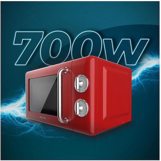 Cecotec ProClean 3010 Retro Φούρνος Μικροκυμάτων 20lt Κόκκινος