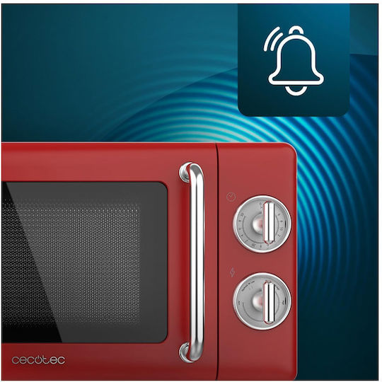 Cecotec ProClean 3010 Retro Φούρνος Μικροκυμάτων 20lt Κόκκινος