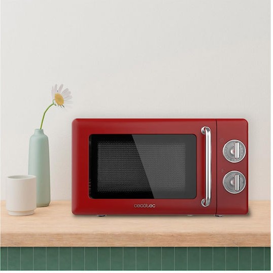 Cecotec ProClean 3010 Retro Φούρνος Μικροκυμάτων 20lt Κόκκινος