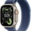 Apple Watch Ultra 3 Titanium 49mm Αδιάβροχο με eSIM και Παλμογράφο (Natural Titanium Case with Blue/Bright Blue Trail Loop - S/M)