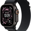 Apple Watch Ultra 3 Titanium 49mm Αδιάβροχο με eSIM και Παλμογράφο (Black Titanium Case with Black Alpine Loop - Small)