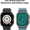 Apple Watch Ultra 3 Titanium 49mm Αδιάβροχο με eSIM και Παλμογράφο (Black Titanium Case with Black Alpine Loop - Small)