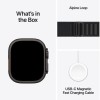 Apple Watch Ultra 3 Titanium 49mm Αδιάβροχο με eSIM και Παλμογράφο (Black Titanium Case with Black Alpine Loop - Small)