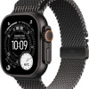 Apple Watch Ultra 3 Titanium 49mm Αδιάβροχο με eSIM και Παλμογράφο (Black Titanium Case with Black Titanium Milanese Loop - Medium)