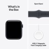 Apple Watch SE 3 Cellular Aluminium 40mm Αδιάβροχο με eSIM και Παλμογράφο (Midnight Aluminium Case with Midnight Sport Band - S/M)