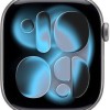 Apple Watch Series 11 Aluminium 42mm Αδιάβροχο με Παλμογράφο (Space Grey Aluminium Case with Black Sport Band - S/M)