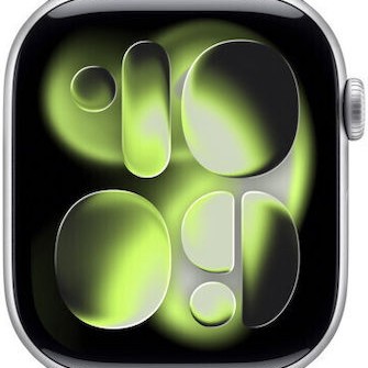 Apple Watch Series 11 Aluminium 42mm Αδιάβροχο με Παλμογράφο (Silver Aluminium Case with Purple Fog Sport Band - S/M)