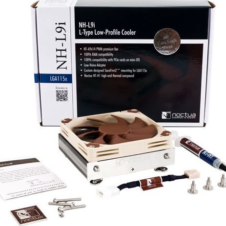 Noctua NH-L9i Ψύκτρα Επεξεργαστή Low Profile για Socket 115x Καφέ