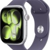 Apple Watch Series 11 Aluminium 46mm Αδιάβροχο με Παλμογράφο (Silver Aluminium Case with Purple Fog Sport Band - S/M)
