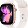 Apple Watch Series 11 Cellular Aluminium 42mm Αδιάβροχο με eSIM και Παλμογράφο (Rose Gold Aluminium Case with Light Blush Sport Band - S/M)