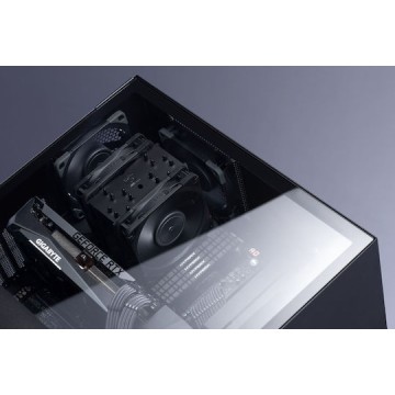 Noctua NH-U12A chromax.black Ψύκτρα Επεξεργαστή Διπλού Ανεμιστήρα για Socket AM4/AM5/1200/115x/1700