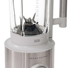 Cecotec Grand Katana 2700MAX Total Destroy Μπλέντερ για Smoothies με Γυάλινη Κανάτα 1.8lt 2700W Λευκό