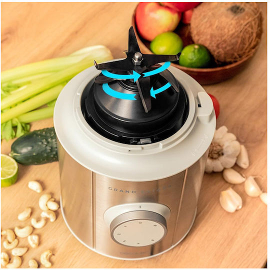 Cecotec Grand Katana 2700MAX Total Destroy Μπλέντερ για Smoothies με Γυάλινη Κανάτα 1.8lt 2700W Λευκό