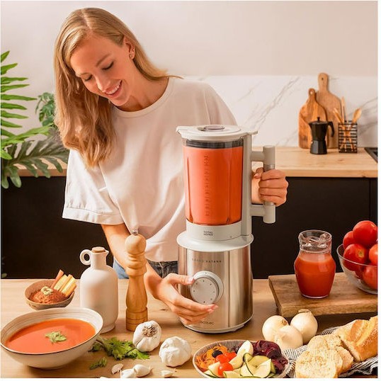 Cecotec Grand Katana 2700MAX Total Destroy Μπλέντερ για Smoothies με Γυάλινη Κανάτα 1.8lt 2700W Λευκό