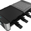 Cecotec Cheese&grill 16000 Inox Mixgrill Επιτραπέζια Ηλεκτρική Ψησταριά Raclette Αλουμινίου Σχάρας 1400W Ανοξείδωτη με Ρυθμιζόμενο Θερμοστάστη 22x20εκ.