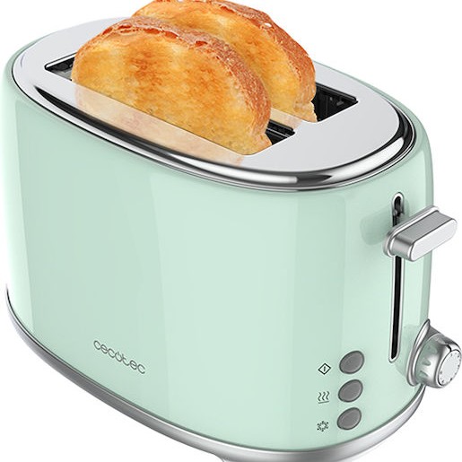 Cecotec Φρυγανιέρα 2 Θέσεων 980W Πράσινη