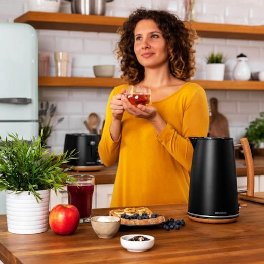 Cecotec Thermosense 400 Βραστήρας 1.7lt 3000W Black Woody