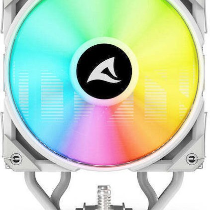 Sharkoon A40 RGB Ψύκτρα Επεξεργαστή για Socket AM4/AM5/1200/115x/1700 Λευκή