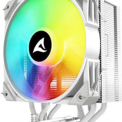 Sharkoon A40 RGB Ψύκτρα Επεξεργαστή για Socket AM4/AM5/1200/115x/1700 Λευκή