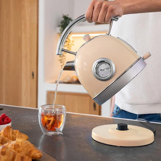 Cecotec Thermosense 420 Vintage Βραστήρας 1.8lt 2200W Μπεζ