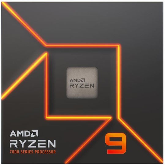 AMD Ryzen 9 7900 3.7GHz Επεξεργαστής 12 Πυρήνων για Socket AM5 σε Κουτί με Ψύκτρα