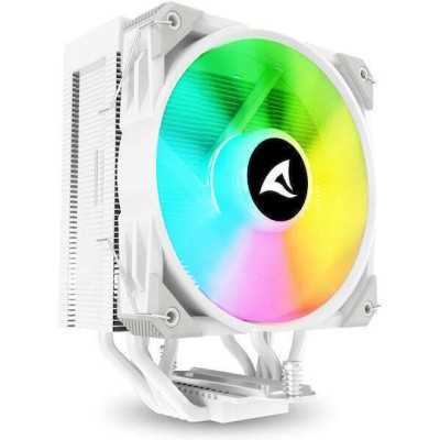 Sharkoon A50 Ψύκτρα Επεξεργαστή για Socket AM4/AM5/1200/115x/1700 με RGB Φωτισμό Λευκή