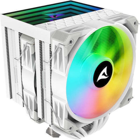 Sharkoon A60 RGB Ψύκτρα Επεξεργαστή για Socket AM4/AM5/1200/115x/1700 Λευκή