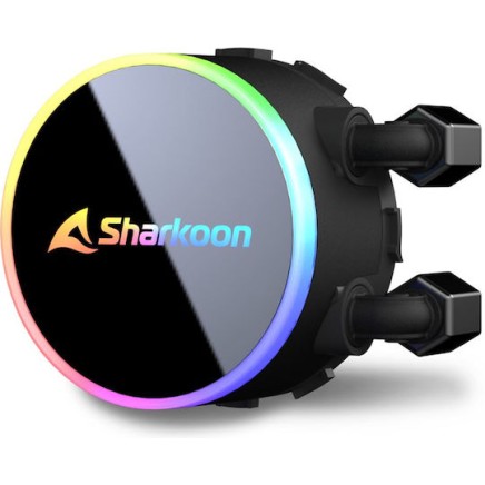 Sharkoon S70 Υδρόψυξη Επεξεργαστή Διπλού Ανεμιστήρα 120mm για Socket AM4/AM5/1700/1200/115x με ARGB Φωτισμό
