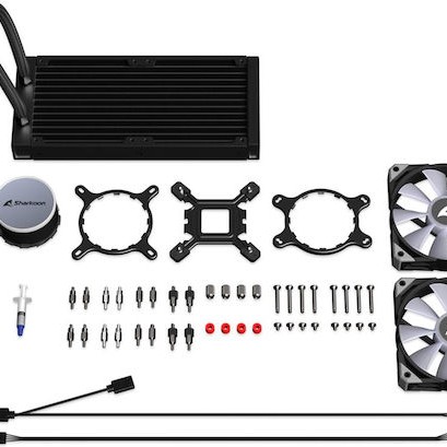Sharkoon S70 Υδρόψυξη Επεξεργαστή Διπλού Ανεμιστήρα 120mm για Socket AM4/AM5/1700/1200/115x με ARGB Φωτισμό