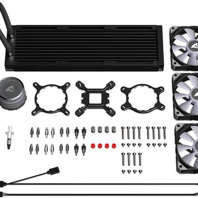 Sharkoon S90 RGB Υδρόψυξη Επεξεργαστή Τριπλού Ανεμιστήρα 120mm για Socket AM4/AM5/1700/1200