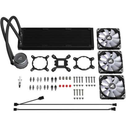 Sharkoon S90 RGB Υδρόψυξη Επεξεργαστή Τριπλού Ανεμιστήρα 120mm για Socket AM4/AM5/1700/1200