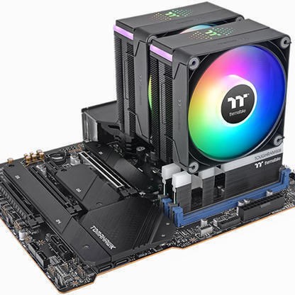 Thermaltake Astria 600 ARGB Ψύκτρα Επεξεργαστή Διπλού Ανεμιστήρα για Socket AM4/AM5/1200/115x/1700