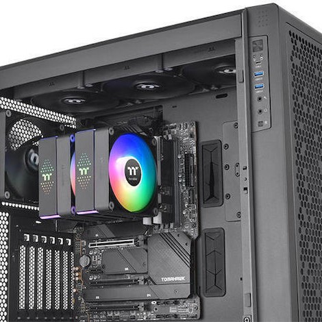 Thermaltake Astria 600 ARGB Ψύκτρα Επεξεργαστή Διπλού Ανεμιστήρα για Socket AM4/AM5/1200/115x/1700