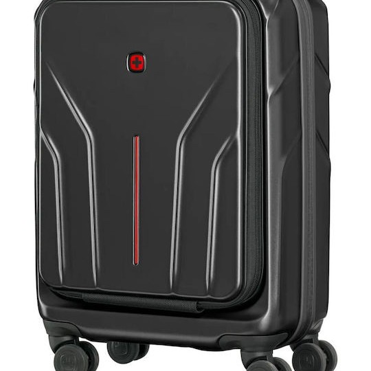 Wenger Carry-on Βαλίτσα Ταξιδίου Καμπίνας Σκληρή Μαύρη με 4 Ρόδες Ύψους 54εκ.