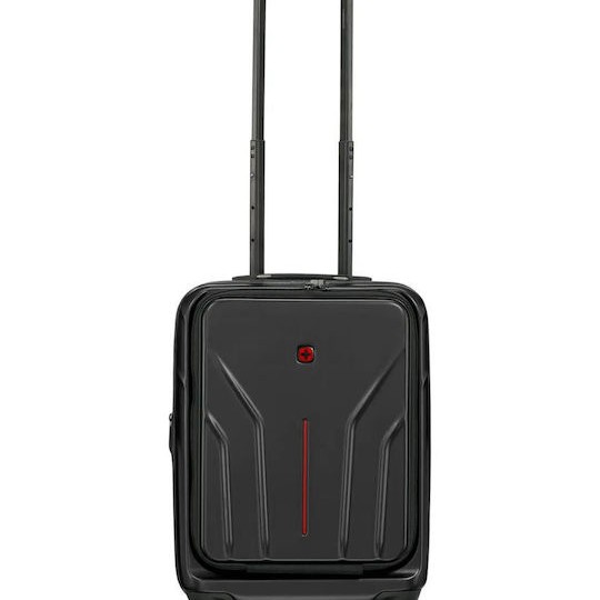 Wenger Carry-on Βαλίτσα Ταξιδίου Καμπίνας Σκληρή Μαύρη με 4 Ρόδες Ύψους 54εκ.