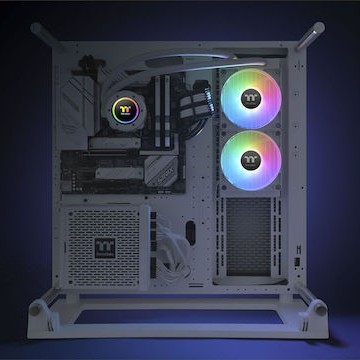 Thermaltake TH240 V2 ARGB Sync (v2) Υδρόψυξη Επεξεργαστή Διπλού Ανεμιστήρα 120mm για Socket 1200 Λευκή