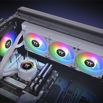 Thermaltake TH360 V2 ARGB Sync (v2) Υδρόψυξη Επεξεργαστή Τριπλού Ανεμιστήρα 120mm για Socket AM4/AM5/1200/115x Λευκή