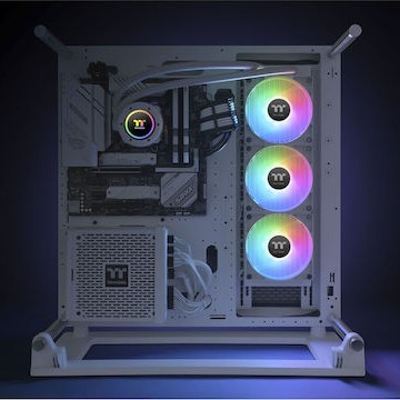 Thermaltake TH360 V2 ARGB Sync (v2) Υδρόψυξη Επεξεργαστή Τριπλού Ανεμιστήρα 120mm για Socket AM4/AM5/1200/115x Λευκή