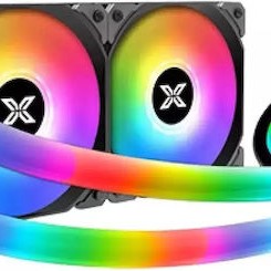 Xigmatek Neon AQUA 240 Υδρόψυξη Επεξεργαστή Διπλού Ανεμιστήρα 120mm για Socket AM4 με ARGB Φωτισμό