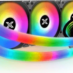 Xigmatek Xigmatek Neon Aqua 360 Υδρόψυξη Επεξεργαστή Τριπλού Ανεμιστήρα 120mm για Socket AM4/AM5/1700/1200/115x με ARGB Φωτισμό Τιρκουάζ