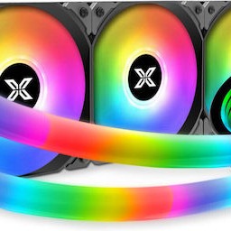 Xigmatek Xigmatek Neon Aqua 360 Υδρόψυξη Επεξεργαστή Τριπλού Ανεμιστήρα 120mm για Socket AM4/AM5/1700/1200/115x με ARGB Φωτισμό Τιρκουάζ