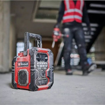 Einhell TE-CR 18 Li DAB+/FM/BT - Solo Επιτραπέζιο Ραδιόφωνο Μπαταρίας DAB+ με Bluetooth και USB Γκρι