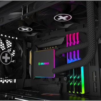 Xilence LiQuRizer LQ240PRO Υδρόψυξη Επεξεργαστή Διπλού Ανεμιστήρα 120mm για Socket AM4/AM5/1700/1200/115x με ARGB Φωτισμό